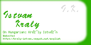 istvan kraly business card